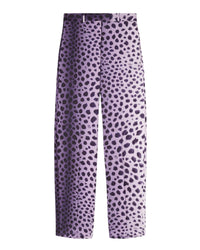 Pantalon long Jagger en satin fluide - Purple