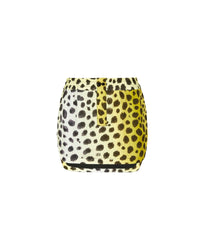 Mini jupe boxer Rooney en satin fluide - Light Yellow