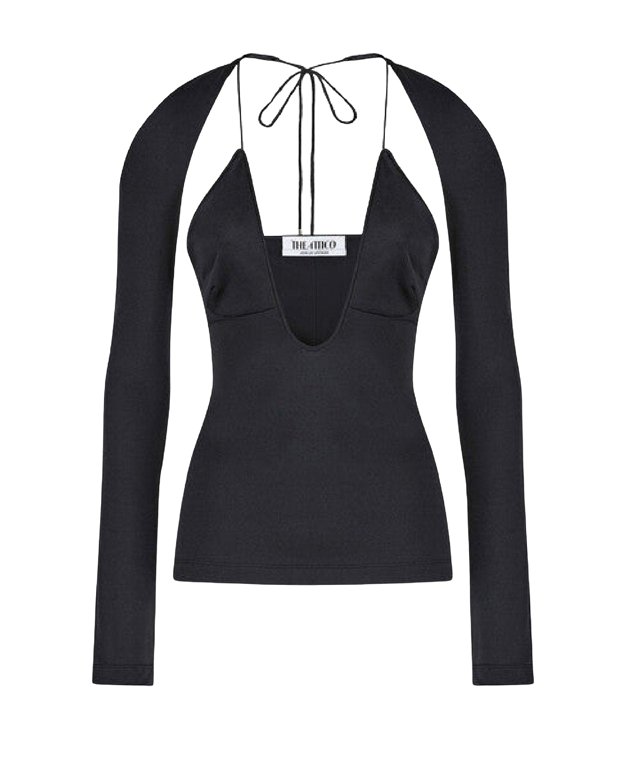 Top manches longues Zane en lycra - Black