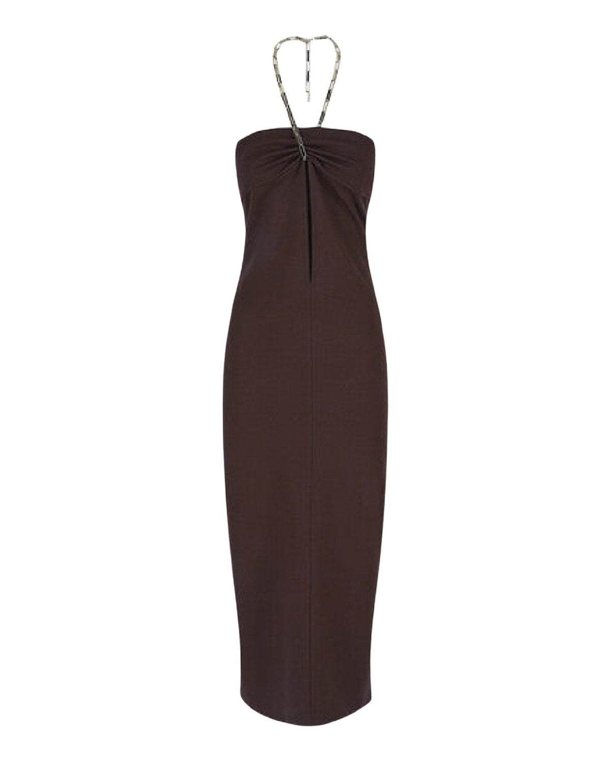 Robe midi Giona en jersey - Dark Brown