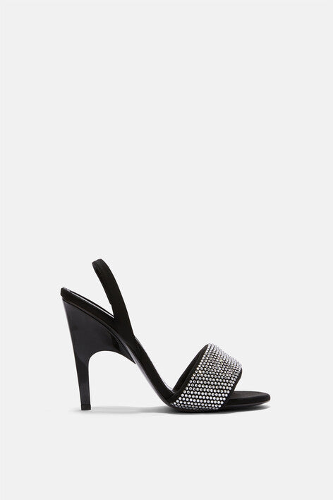 Rem sandal 105mm - Silver/black