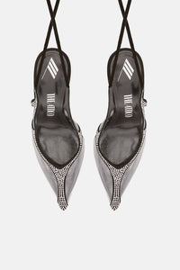 Rem sandal 105mm - Silver/black