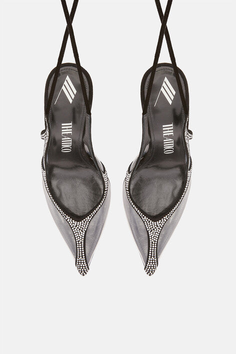 Rem sandal 105mm - Silver/black