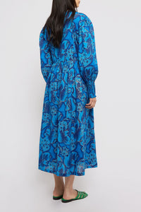 Robe longue Alabama Honolulu - Bleu
