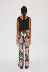 Debbie eyelet T-shirt - Charcoal