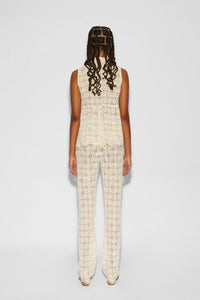 Pantalon King en crochet - Lait