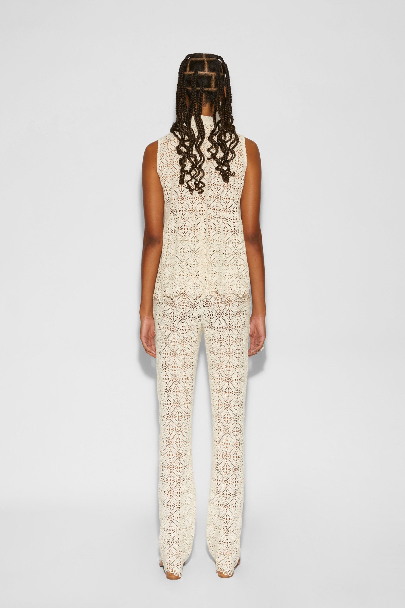 Pantalon King en crochet - Lait