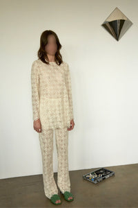 Pantalon King en crochet - Lait