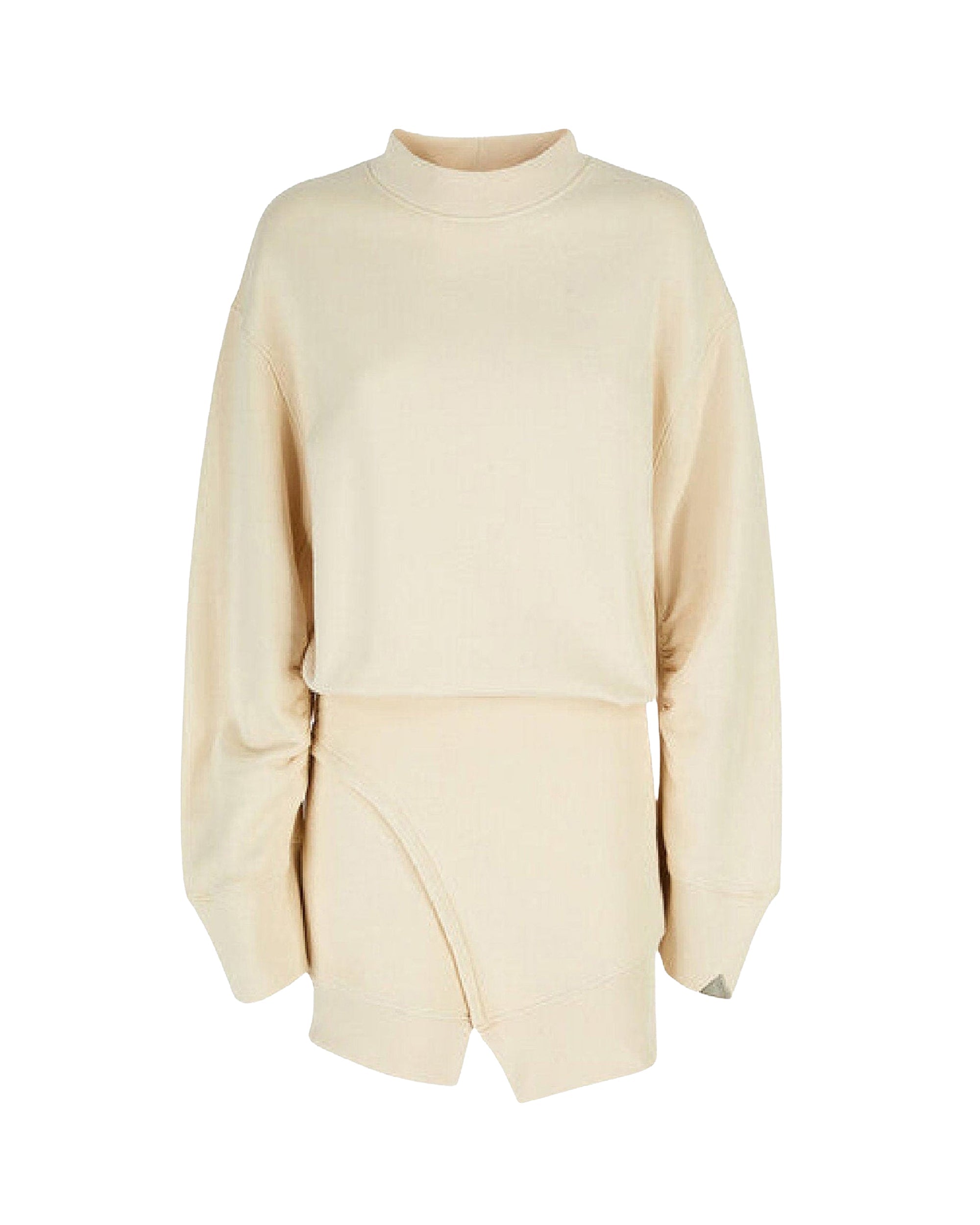 Mini robe en molleton gaufré - Ivory