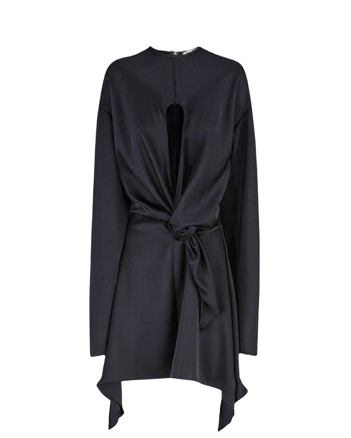 Mini robe Louie en double satin - Black