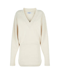 Mini robe Gael en molleton gaufré - Ivory