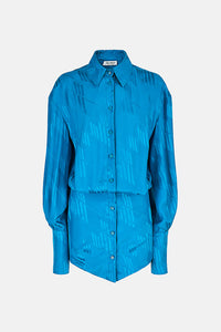 Silvye mini dress - Capri blue