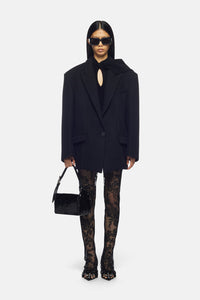 Glen short coat - Black
