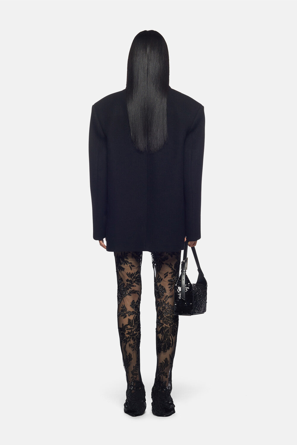Glen short coat - Black