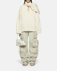 Veste imperméable oversize en polaire - Ivory