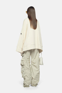 Veste imperméable oversize en polaire - Ivory
