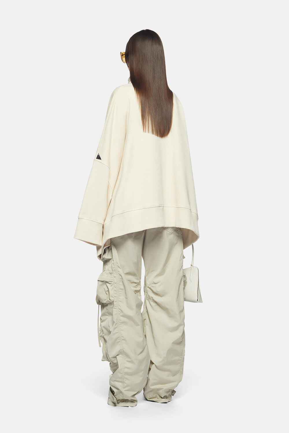 Veste imperméable oversize en polaire - Ivory