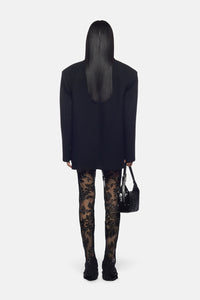 Pull Catlin en chenille avec col à nœud - Black