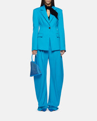 Pantalon long Gary en lain - Capri Blue