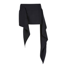 Mini jupe Riley en laine - Black