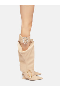 Dada slouchy boot 105mm - Ivory