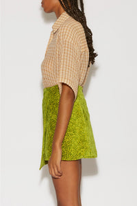 Chemise Bliss en seersucker - Beige