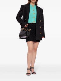 Monogram tweed skirt - Black