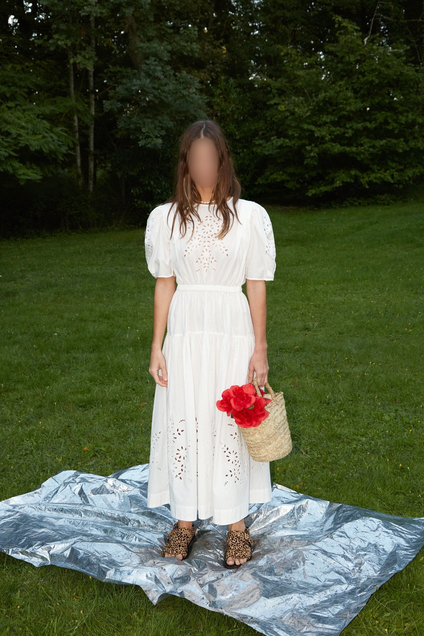 Robe longue Kay Smile en coton - Blanc
