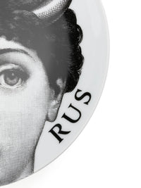 Tema e Variazioni n.349 porcelain plate - Black & White