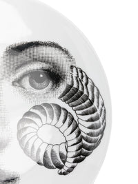 Tema e Variazioni n.348 porcelain plate - Black & White