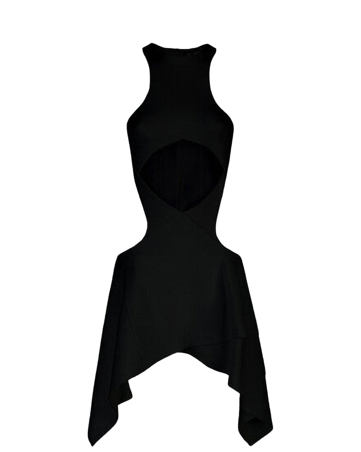 Mini robe croisée Magnolia en jersey - Black