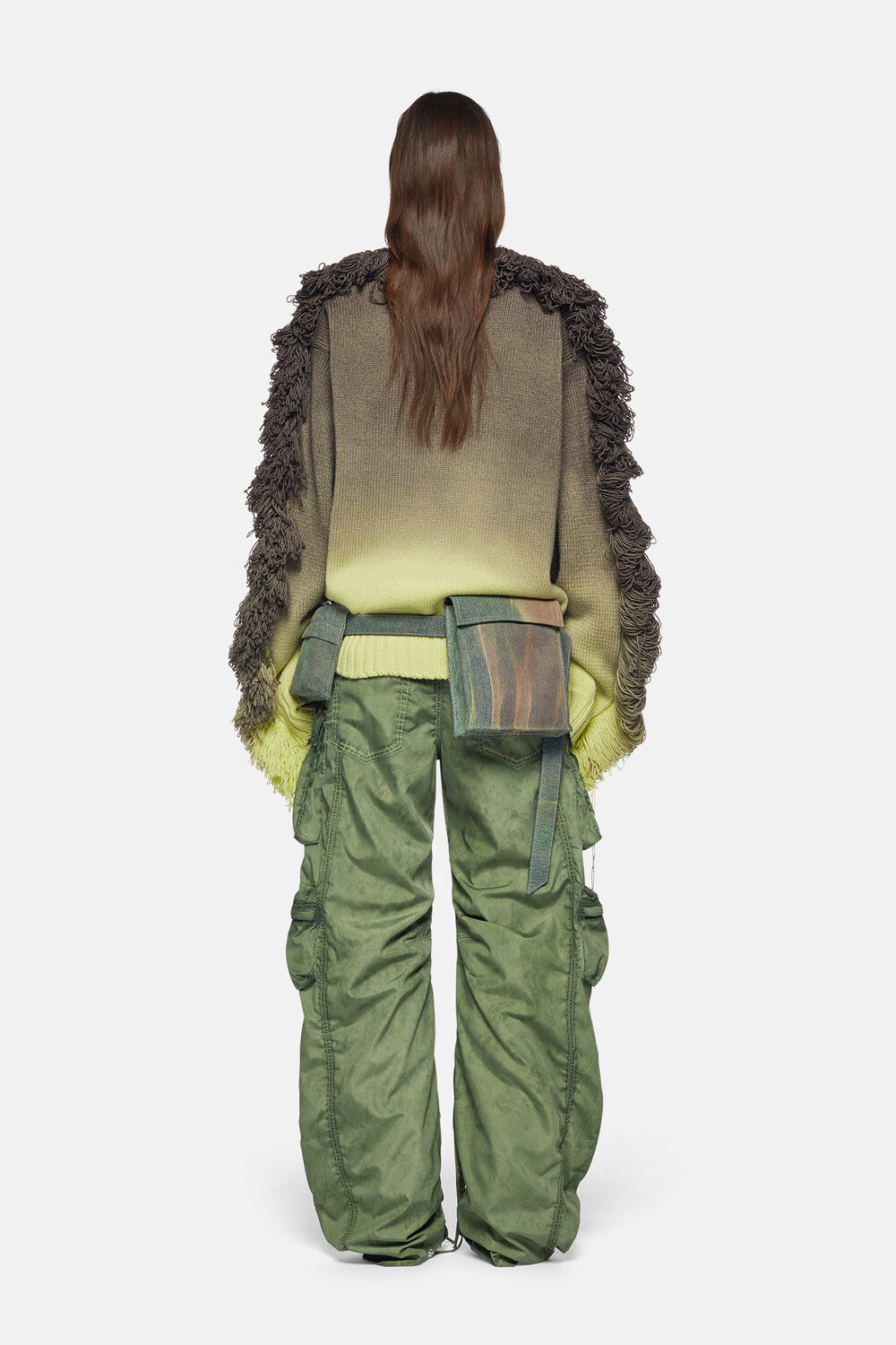 Pull oversize manches longues Rundie - Lime Multishades