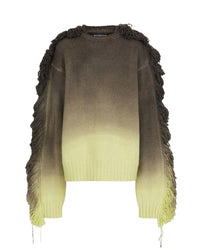 Pull oversize manches longues Rundie - Lime Multishades