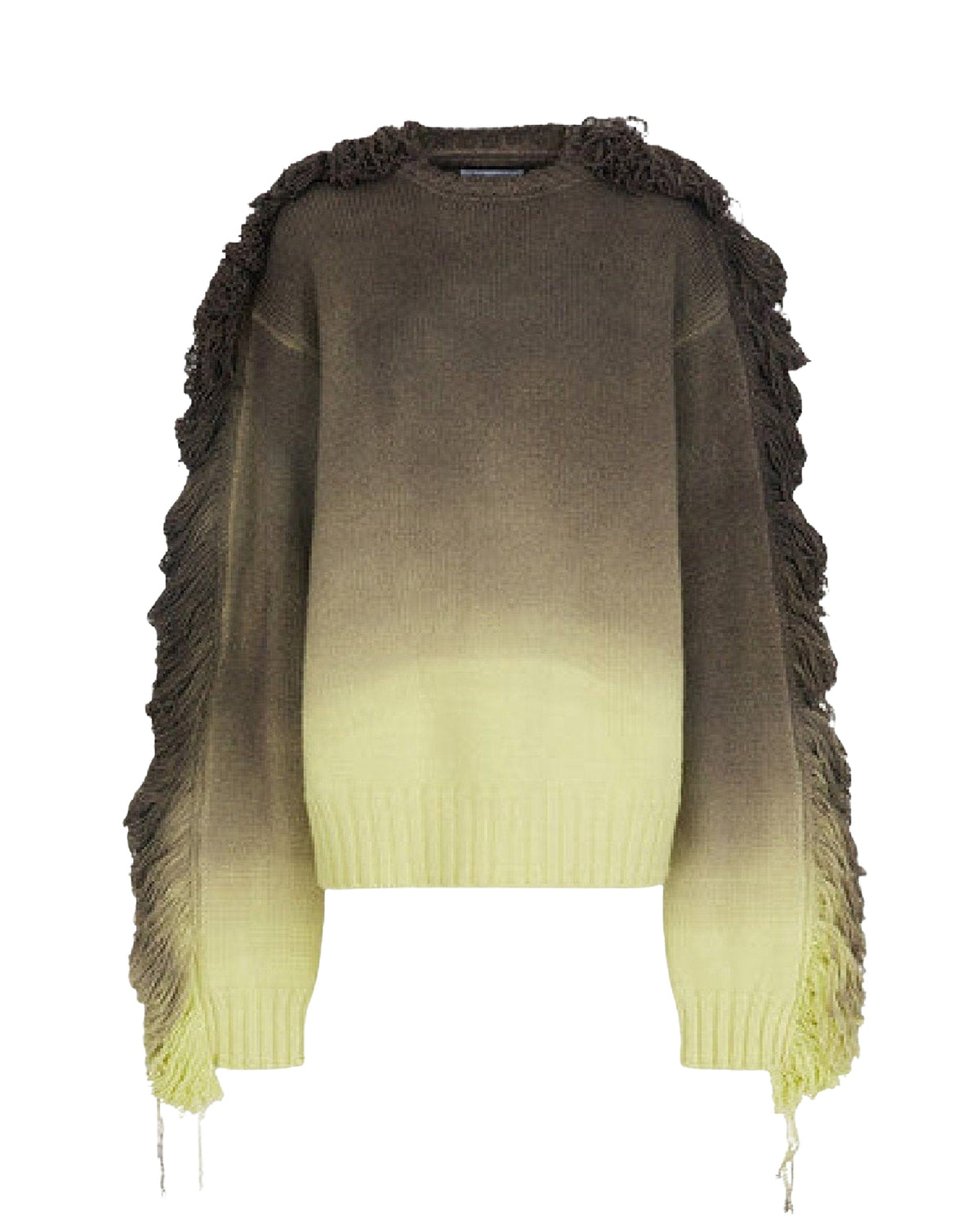 Pull oversize manches longues Rundie - Lime Multishades