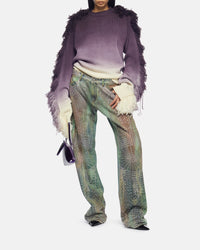 Pull oversize Rundie à franges - Purple Multishades