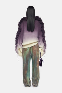 Pull oversize Rundie à franges - Purple Multishades
