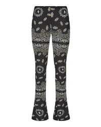 Pantalon long en lycra imprimé - White & Black