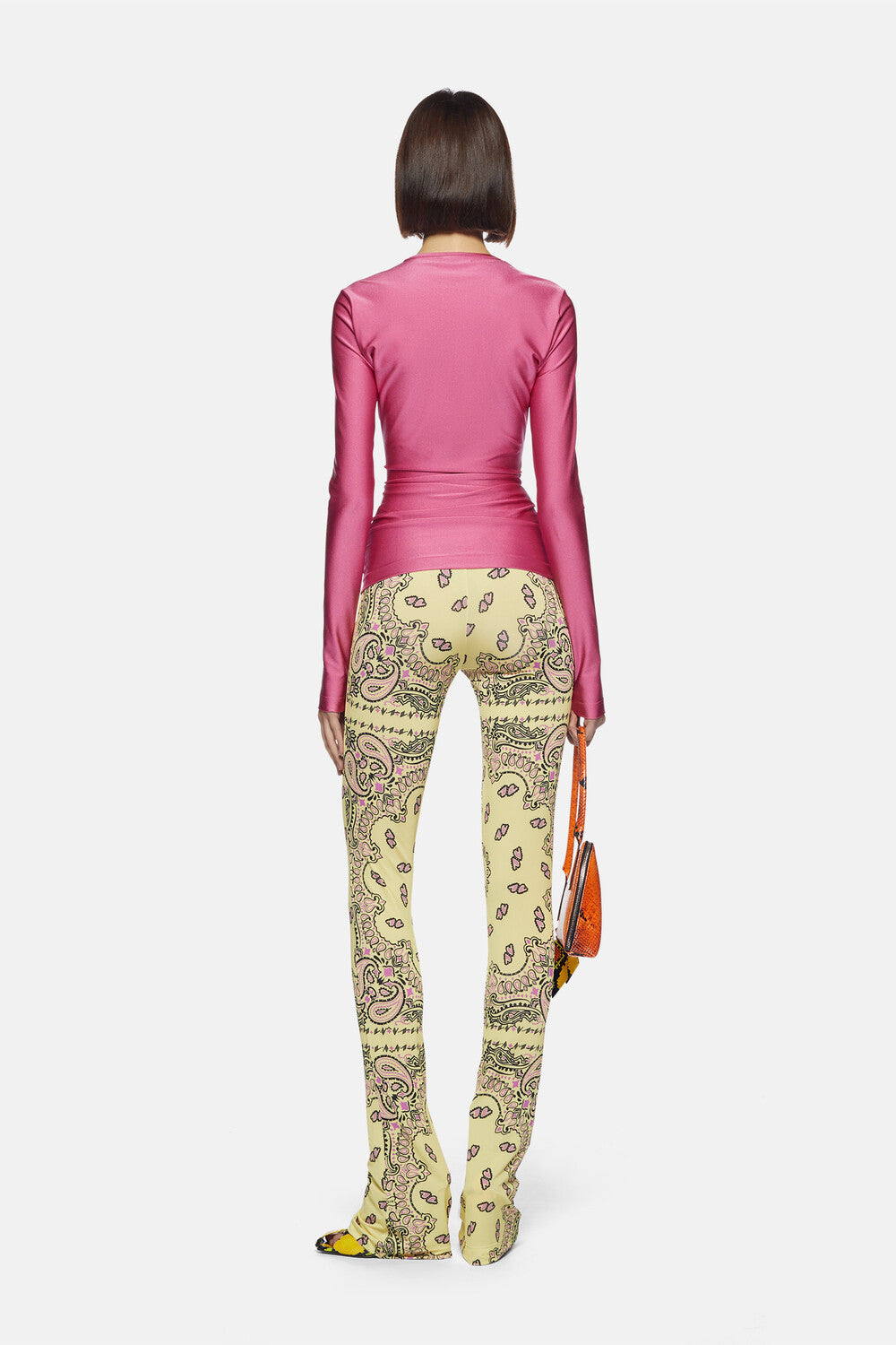 Pantalon long en lycra imprimé - Banana & Black