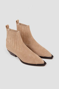 Bottines Georgia en cuir - Sable
