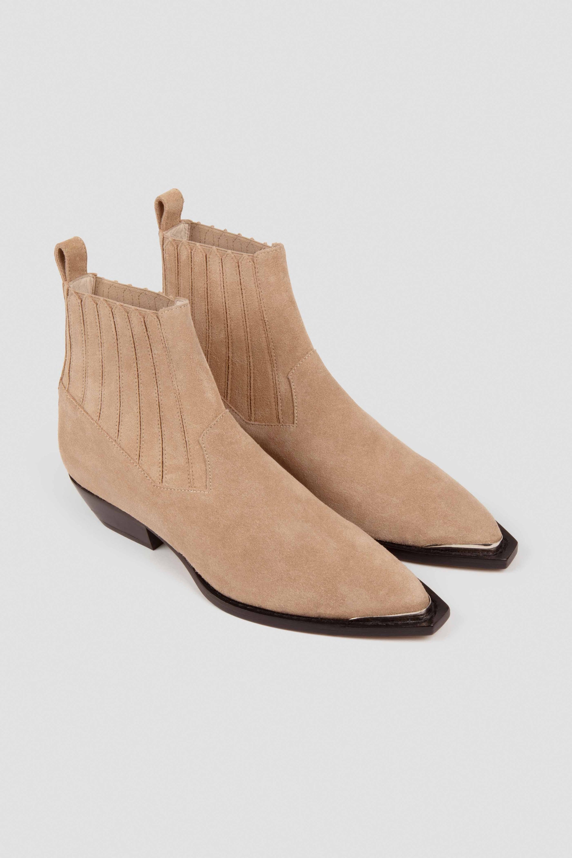 Bottines Georgia en cuir - Sable