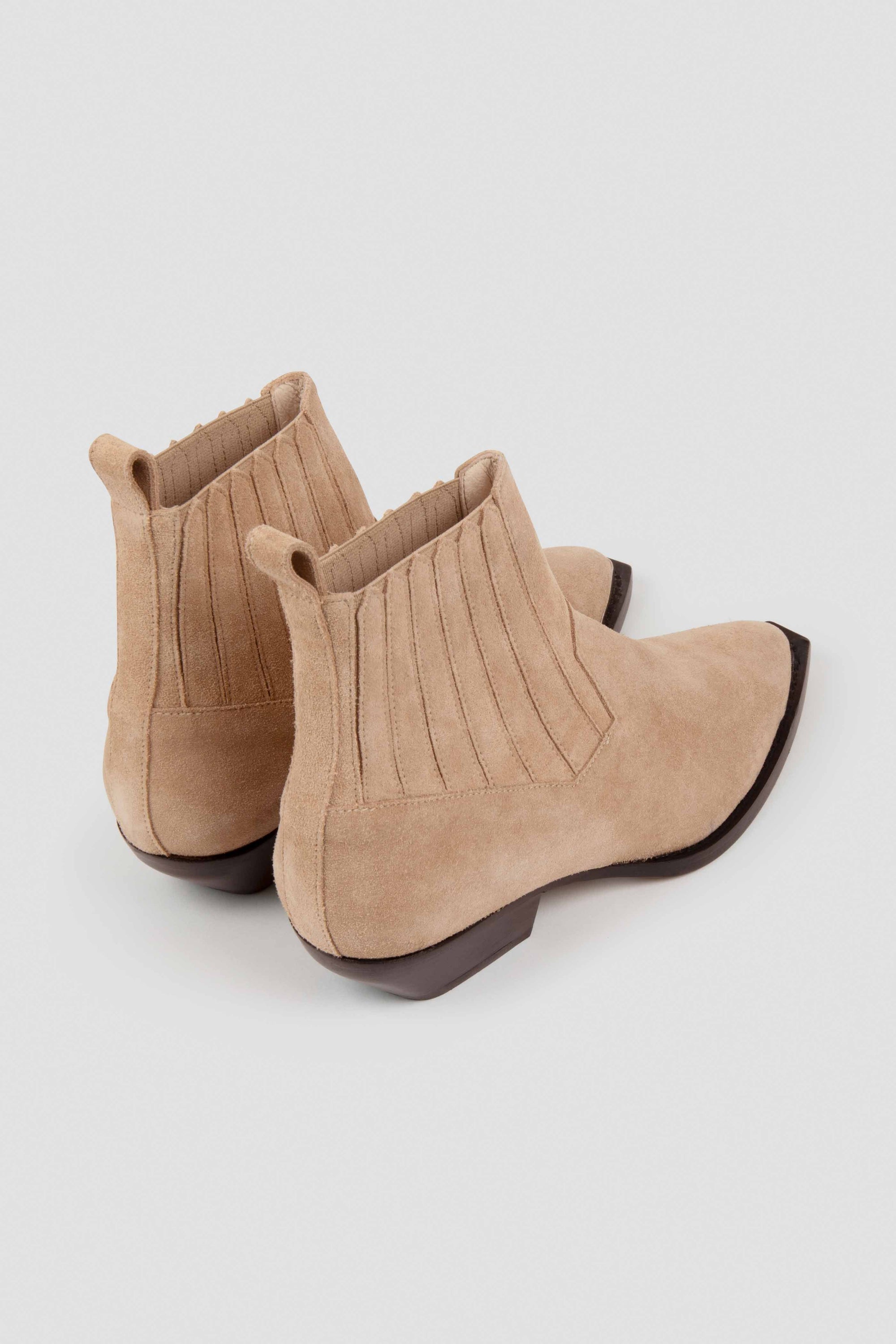 Bottines Georgia en cuir - Sable