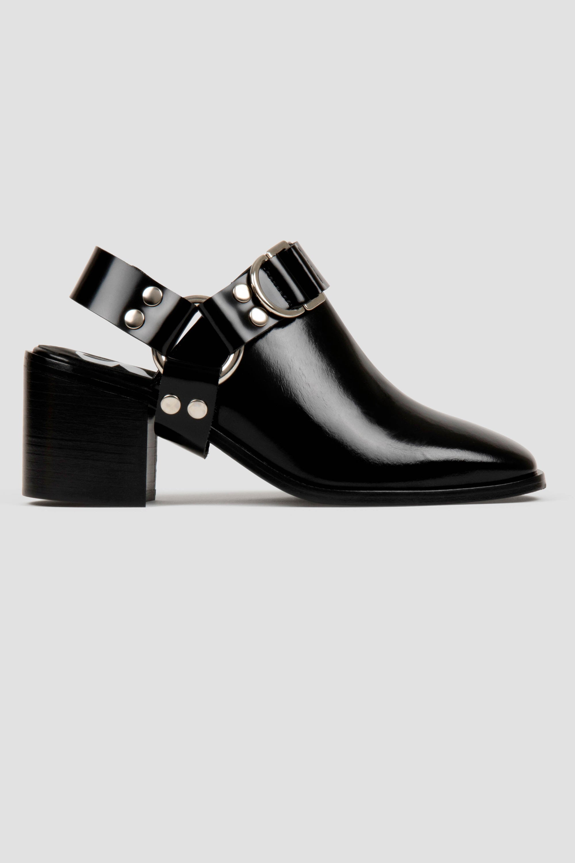 Mules Mitchell en cuir - Noir