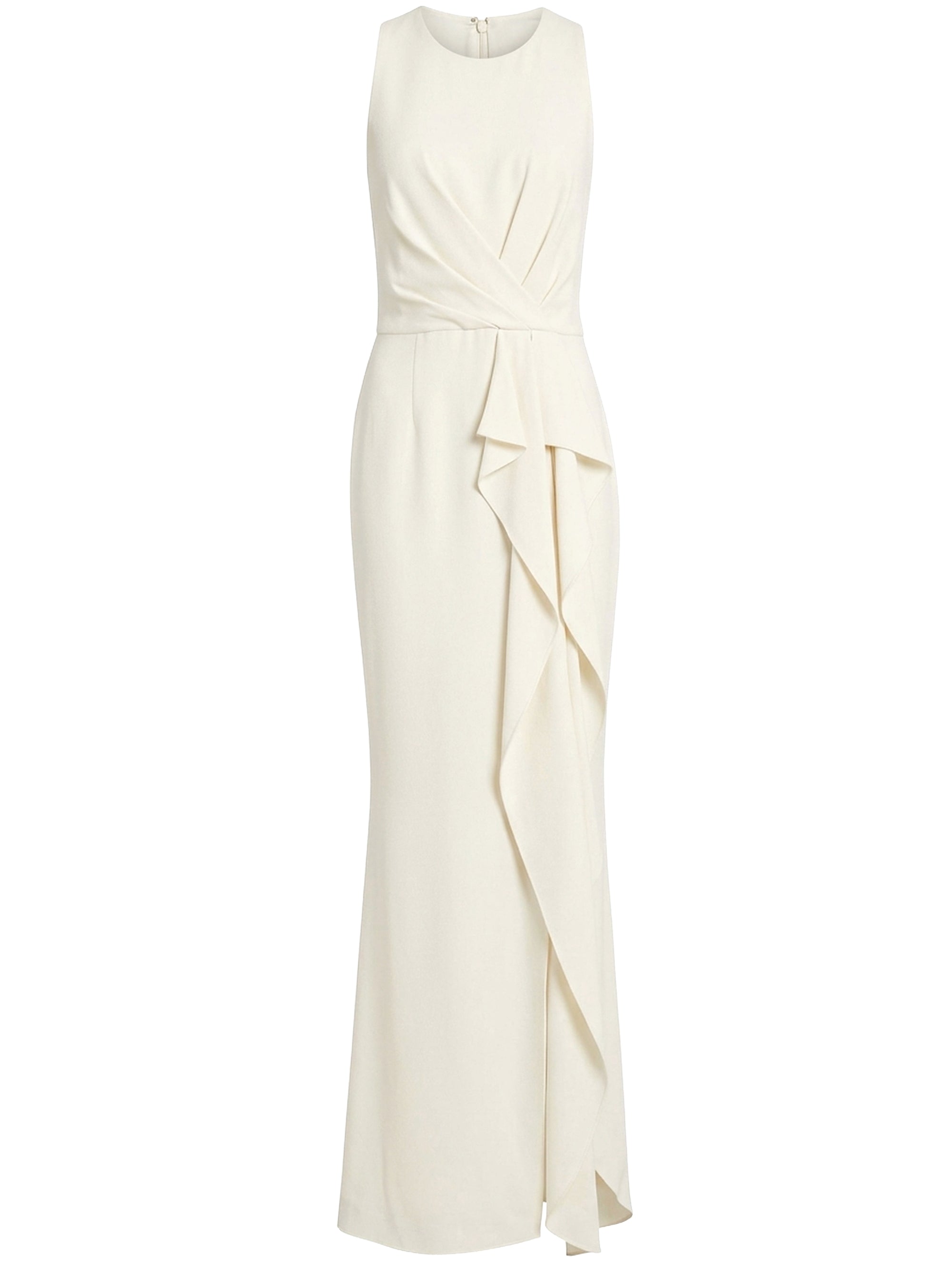 Robe longue drapée à volant cascade - Jazzy