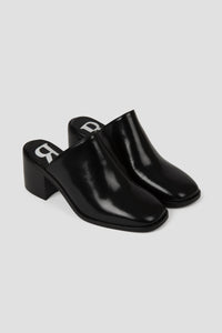 Mules Mitchell en cuir - Noir
