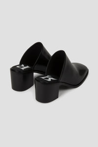 Mules Mitchell en cuir - Noir