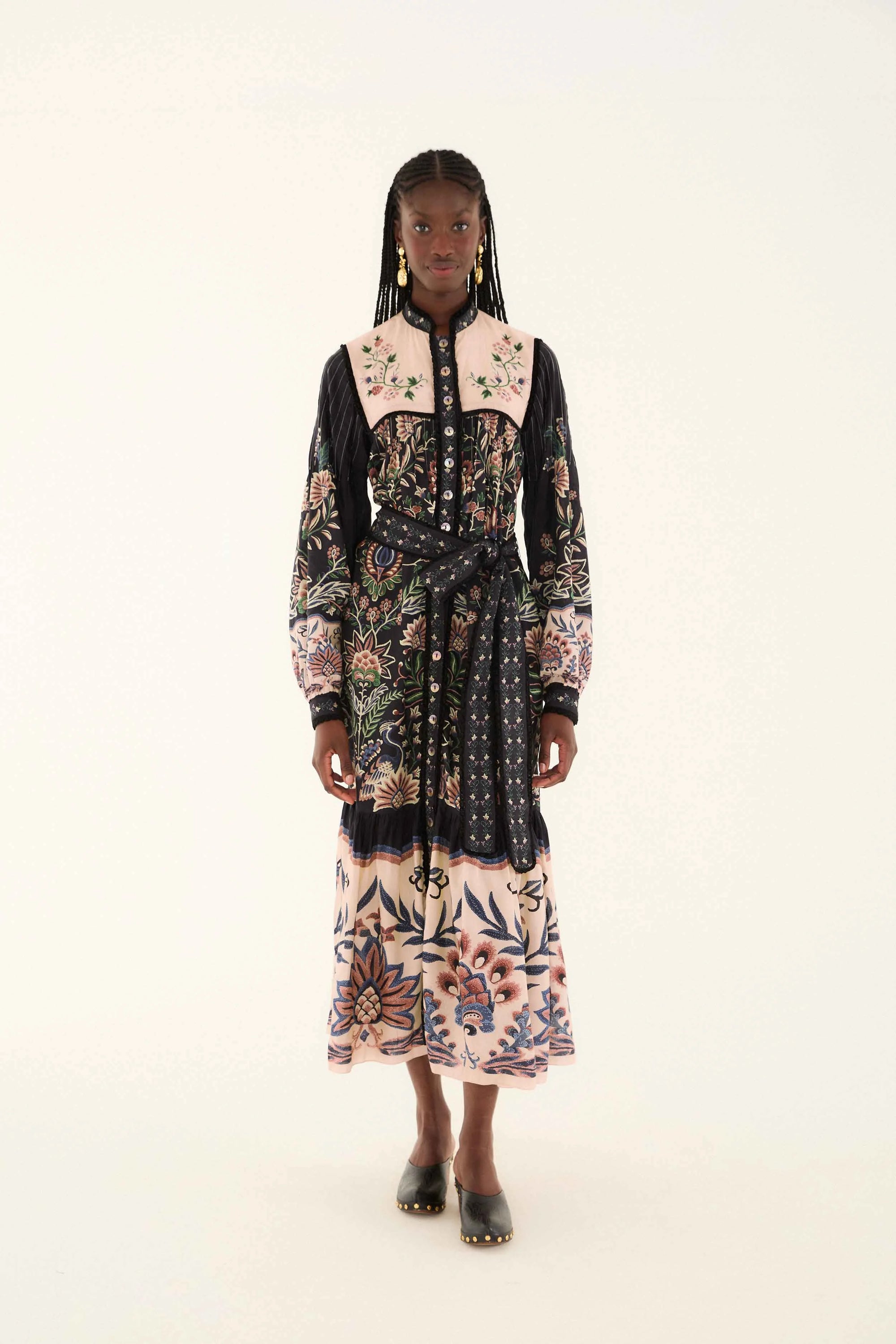 DIFFUSELY_Garden Black Robe longue - Garden Black