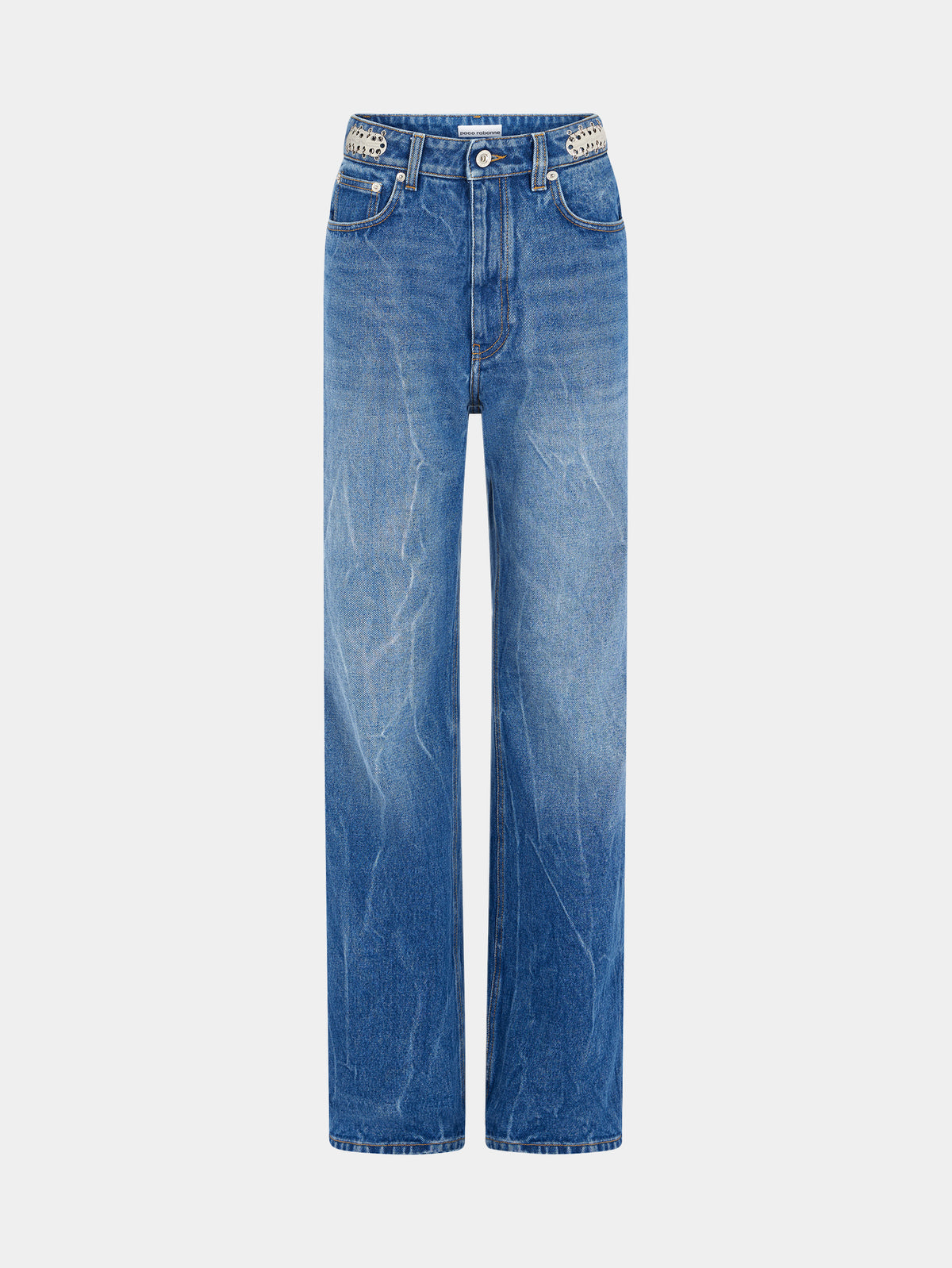 Signature jeans with 1969 metal discs