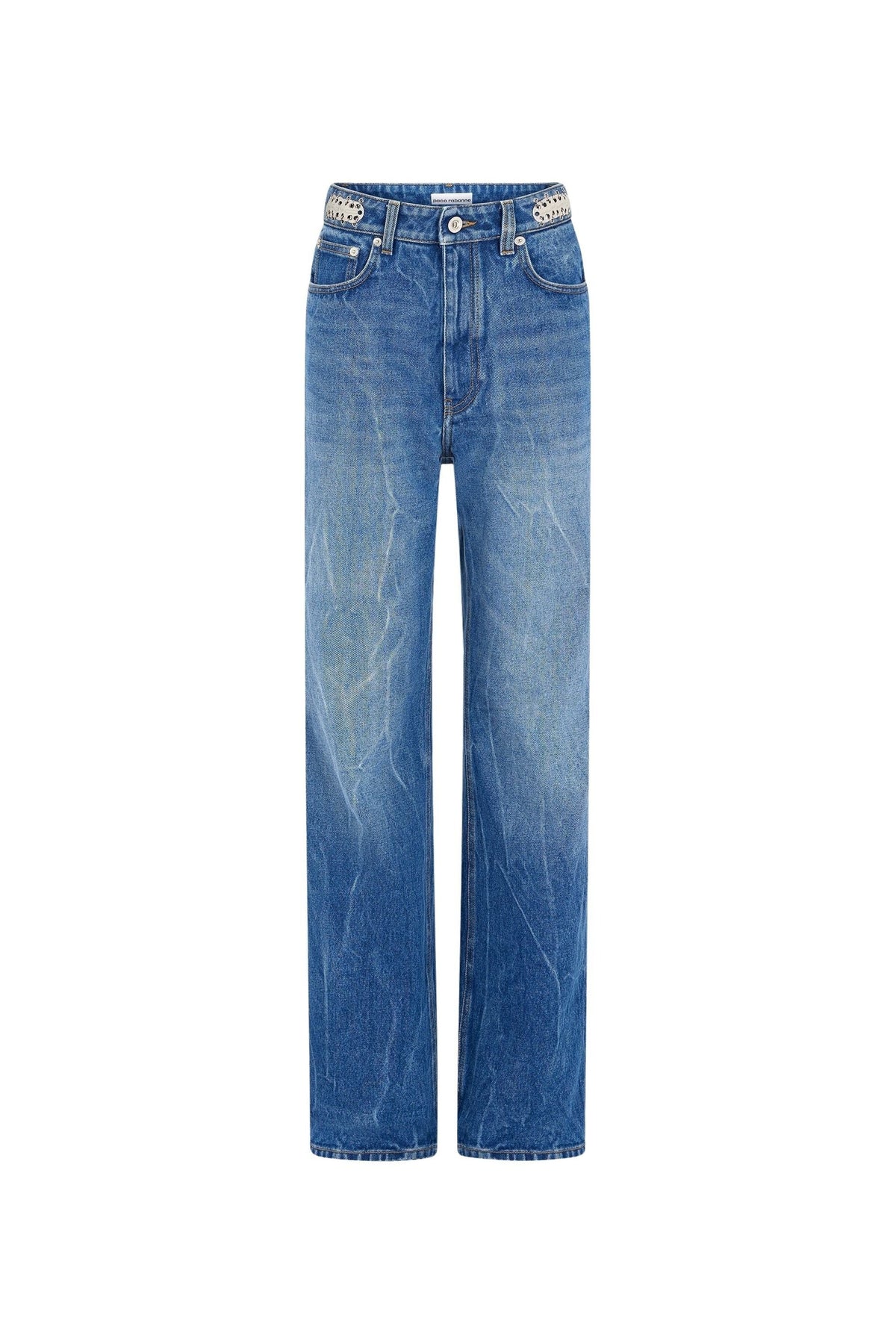 Signature jeans with 1969 metal discs