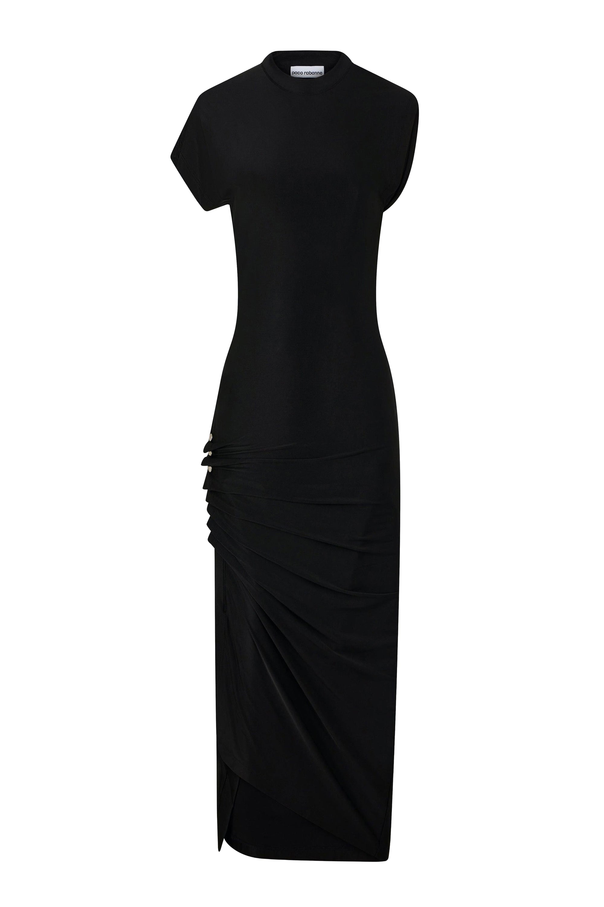 Draped maxi dress - Black