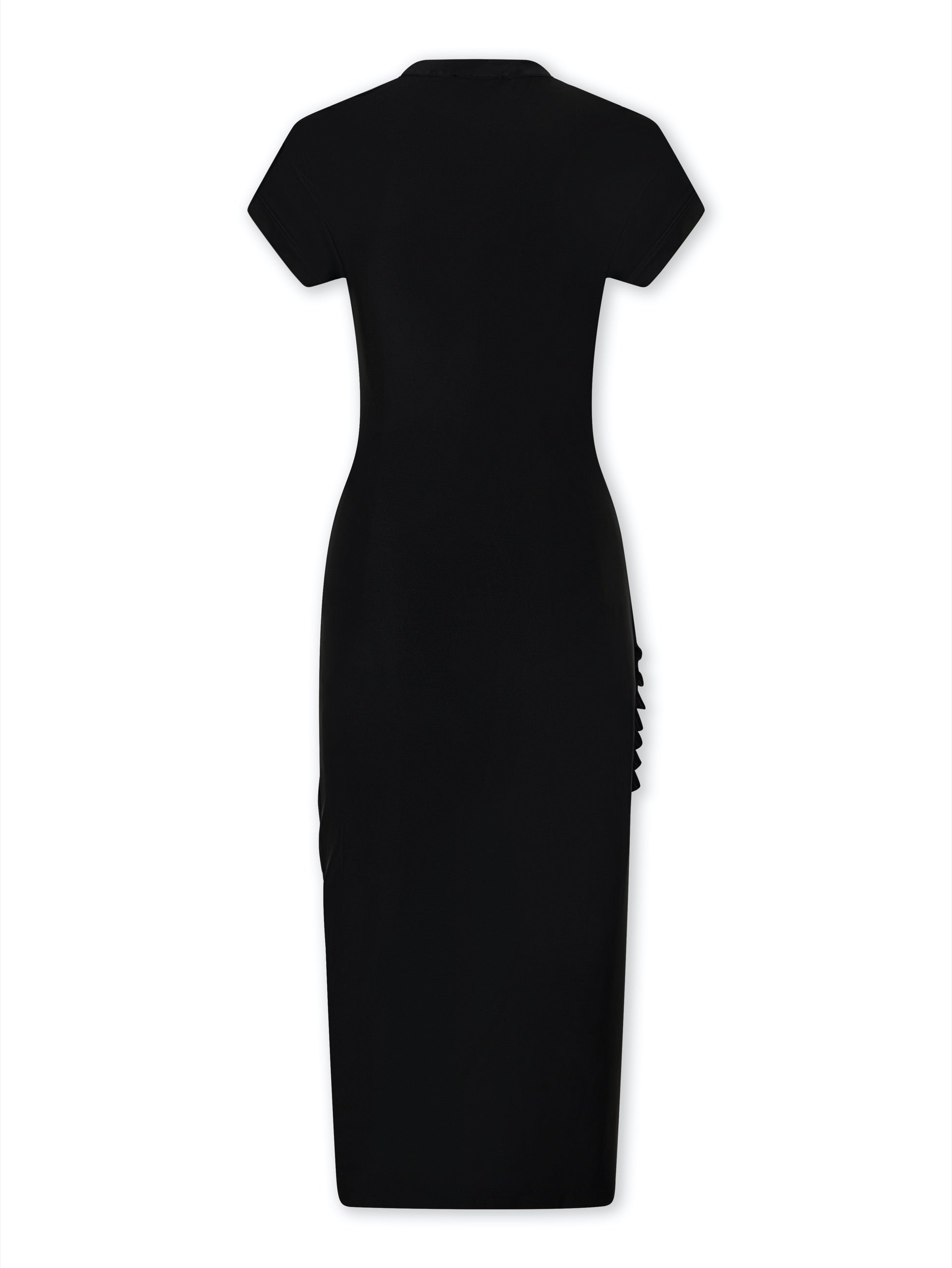 Draped maxi dress - Black